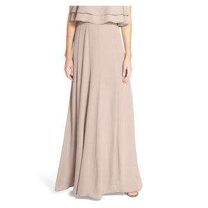 Show Me Your Mumu Princess Ariel A-Line Maxi Skirt Show Me‎ the Ring Crisp Beige